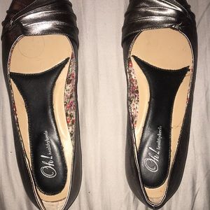 Pewter grey flats Oh! Shoes EU 40 US 9.5